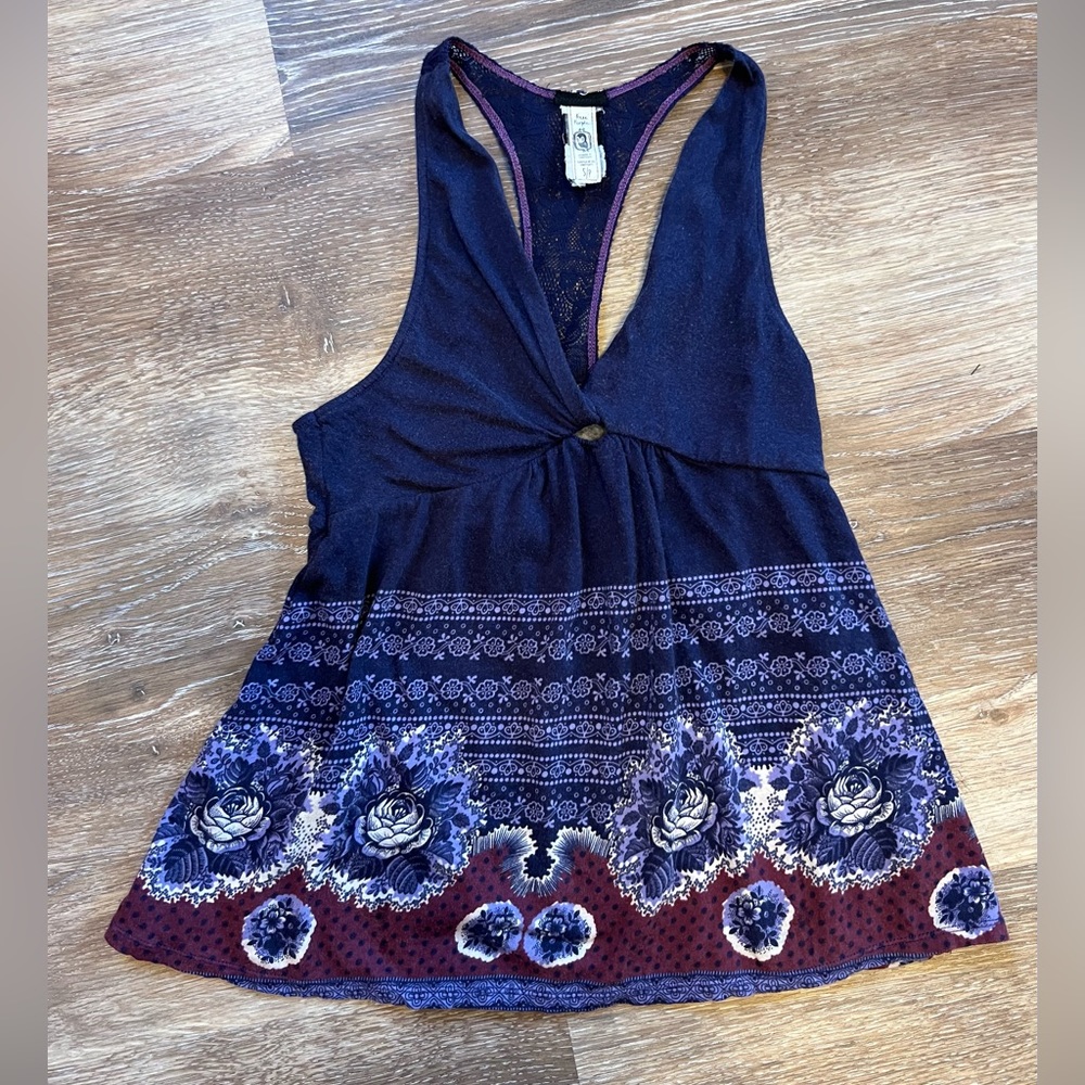 Free People‎ sz S/P racer back summer top